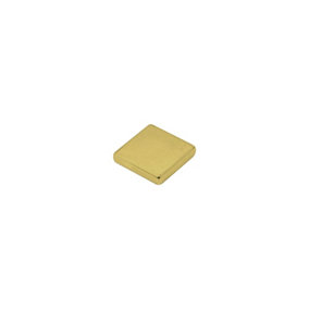 N50 Neodymium Gold Plated Magnet for Arts, Crafts, Model Making, DIY and Hobbies - 5mm x 5mm x 1.2mm thick 0.4kg Pull - Pack of 20