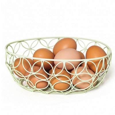 Nadiya Hussain Fruit/Bread & Egg Shaped Basket Set Green
