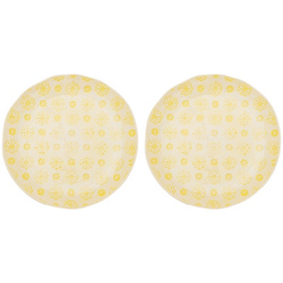 Nadiya Hussain Set of 2 Plates Yellow