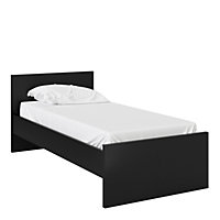 Naia Single Bed 3ft (90 x 190) in Black Matt