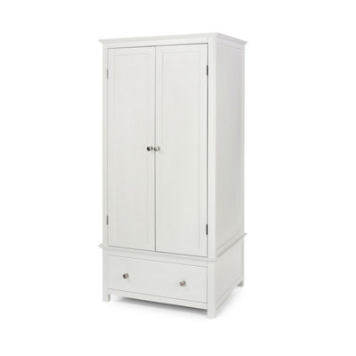 Nairn 2 door, 1 drawer wardrobe, White