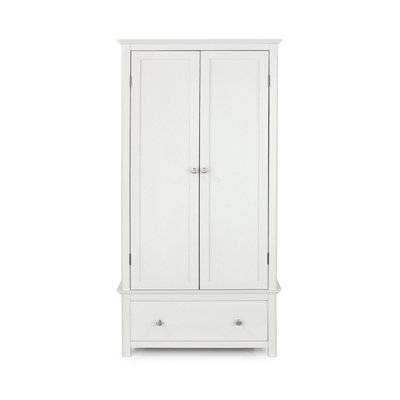 Nairn 2 door, 1 drawer wardrobe, White