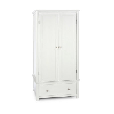 Nairn 2 door, 1 drawer wardrobe, White