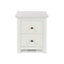 Nairn 2 drawer bedside cabinet, White