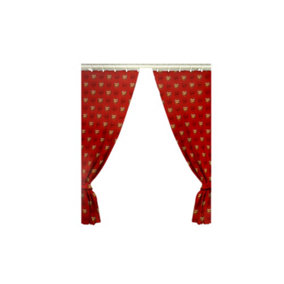 nal FC Crest Curtains Red (One Size)