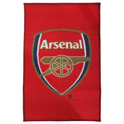 nal FC Official Printed Football Crest Rug/Floor Mat Red (One Size)