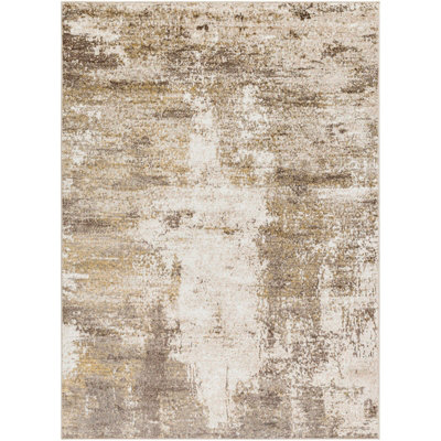 NALANY Abstract Modern Marble Light Brown Area Rug 160 x 213 cm