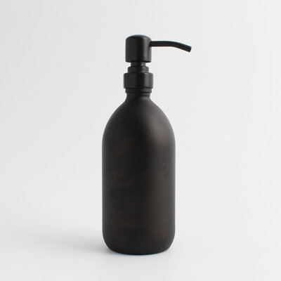 Namie Home Matte Black Glass Soap Dispenser - Refillable Bottle And Metal Pump For Hand Soap, Cream, Body, Shampoo Price Comparisons | Compare The Build
