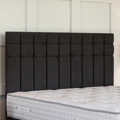 Naples Black Platform Top Divan Bed Base 4FT Small Double with 4 ...