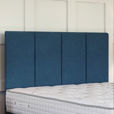 Naples Blue Platform Top Divan Bed Base Only 6FT Super King with 4 Drawers