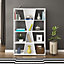 Naples Medium Bookcase - L25 x W91 x H134.5 cm - White