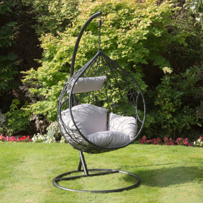 Naples Single Hanging Chair w/Cushion Tear Shape