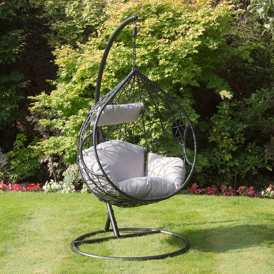 Naples Single Hanging Chair w/Cushion Tear Shape