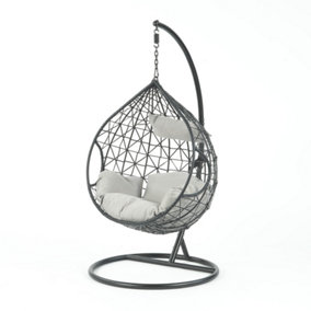 Naples Single Hanging Chair w/Cushion Tear Shape