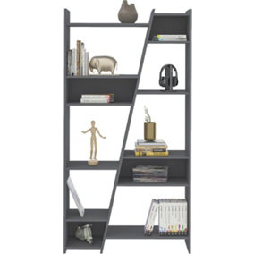Naples Tall Bookcase - L30 x W93 x H179 cm - Grey