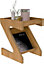 Naples Z Side Table - L40 x W45 x H55.5 cm - Oak Effect