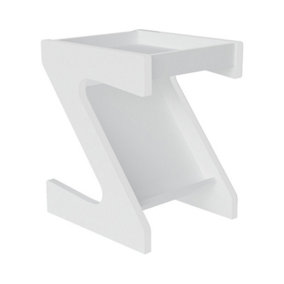 Naples Z Side Table - L40 x W45 x H55.5 cm - White