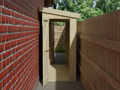 Narrow Alleyway Shed, 4.2m x 1.5m, double door