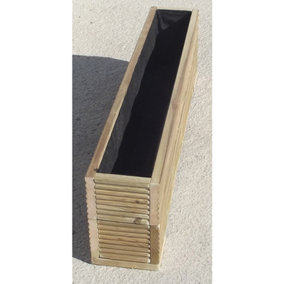 Narrow Decking Garden Trough Planter 20cm wide x 33cm high - 110cm