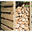 Narrow Pressure Treated Log Store (2ft x 1.8ft)