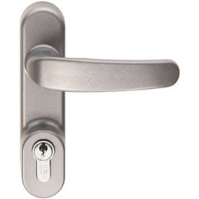 Narrow Style External Handle Locking Attachment 150 x 36mm Silver