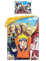 Naruto 100% Cotton Single Duvet Cover and Pillowcase Set - European Size