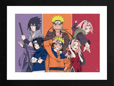 Naruto Adults and Children 30 x 40cm Framed Collector Print