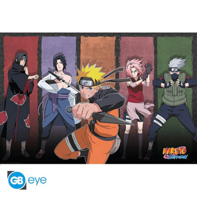 Poster - Naruto Shippuden - Naruto & Sasuke - 91.5 x 61 cm - ABYstyle