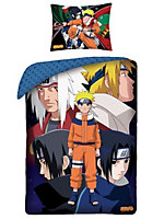 Naruto Characters Single 100% Cotton Duvet Cover Set - European Size