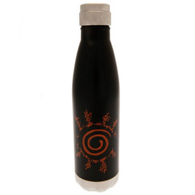 Naruto: Shippuden Icon Thermal Flask Black/Silver/Orange (One Size)