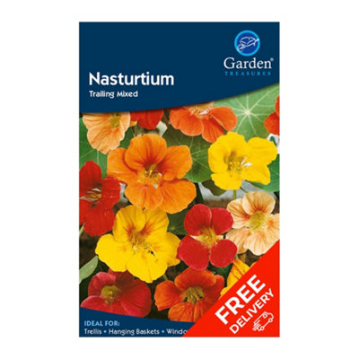Nasturtium Trailing Mixed (Tropaeolum majus)