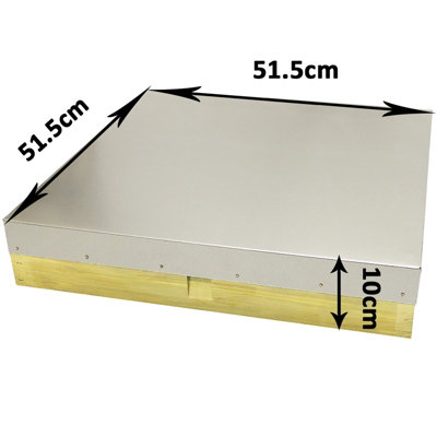 National Beehive Flat Roof Pine Beekeeping Bee Hive Assembled - 4