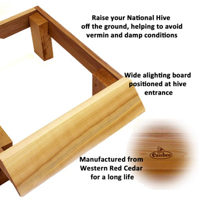 National Beehive Stand In High Quality Cedar - 5