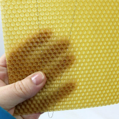National Beehive Standard Brood Wired Wax Foundation x 10pcs - 3