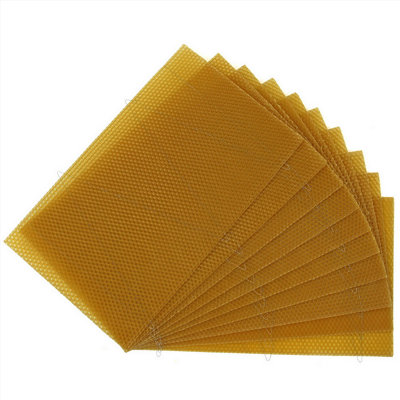 National Beehive Standard Brood Wired Wax Foundation x 10pcs - 5