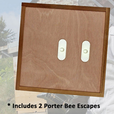 National Hive Crown Board 2pc Porter Bee Escapes Beekeeping Beehive - 6