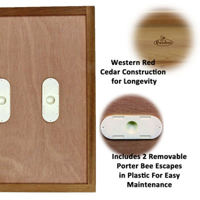 National Hive Crown Board 2pc Porter Bee Escapes Beekeeping Beehive - 9