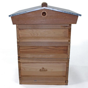 National Pine Bee Hive Starter Kit with Frames and Wax Gabled Roof