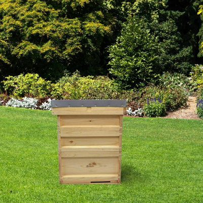 National Pine Bee Hive Starter Kit with Super Brood Frames and Wax Beehive