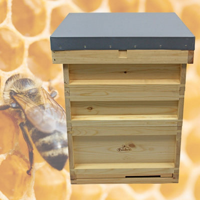 National Pine Bee Hive Starter Kit with Super Brood Frames and Wax Beehive