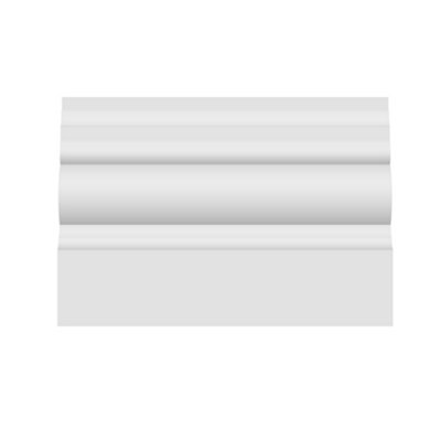 National Skirting Anglo MDF Architrave - 95mm x 25mm x 4200mm, Primed, No Rebate