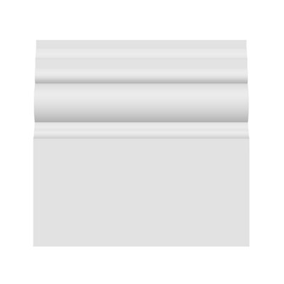 National Skirting Anglo MDF Skirting Board - 140mm x 18mm x 3040mm, Primed, No Rebate