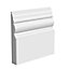 National Skirting Anglo MDF Skirting Board - 220mm x 18mm x 3040mm, Primed, No Rebate