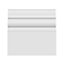National Skirting Anglo MDF Skirting Board - 220mm x 18mm x 3040mm, Primed, No Rebate