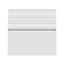 National Skirting Antique MDF Skirting Board - 220mm x 25mm x 4200mm, Primed, No Rebate