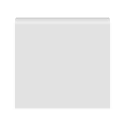 National Skirting Bullnose I MDF Skirting Board - 300mm x 25mm x 3040mm, Primed, No Rebate