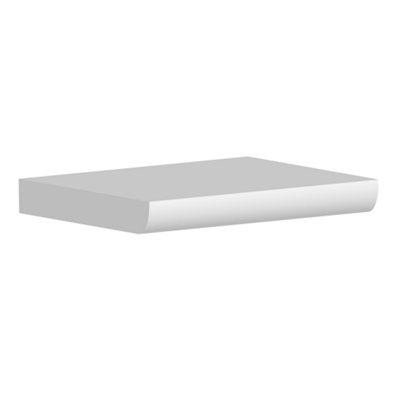 National Skirting Bullnose MDF Window Board - 300mm x 18mm x 4200mm, Primed