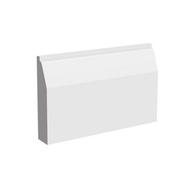 National Skirting Chamfered MDF Architrave - 70mm x 18mm x 3040mm, Primed, No Rebate