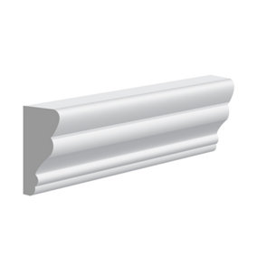 National Skirting Cheshire MDF Beading - 30mm x 3040mm x 18mm x Primed