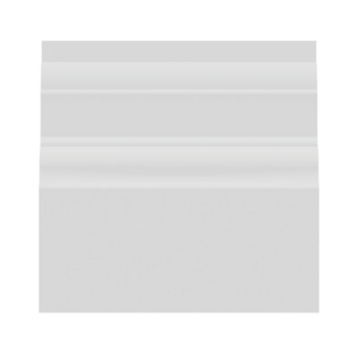 National Skirting Conwy MDF Skirting Board - 300mm x 25mm x 4200mm, Primed